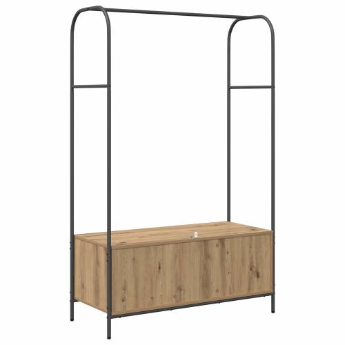 Konzola za odjeću s policama od artizanskog hrasta 100x44x160 cm Cijena