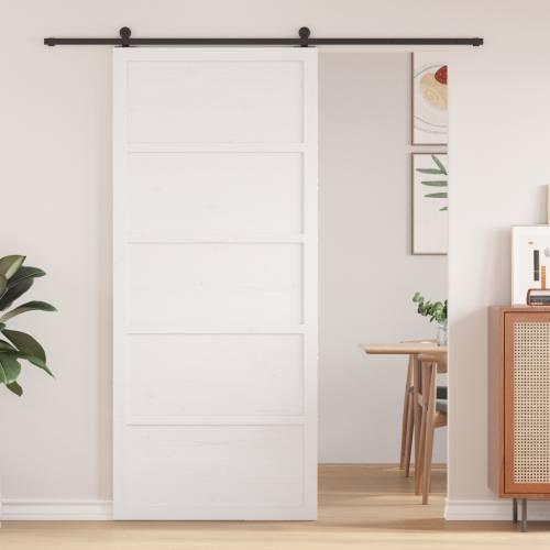 vrata za staju Bijela 100x208 cm Čvrsta drvena vrata od bora Cijena