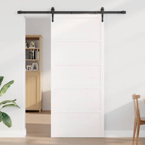 vrata za staju Bijela 100x208 cm Čvrsta drvena vrata od bora Cijena