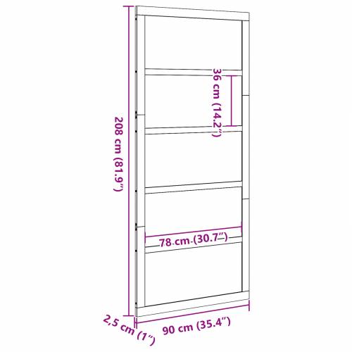 Vrata od čvrste borovine Lagana drvo Borovina 90 x 2.5 x 208 cm Cijena