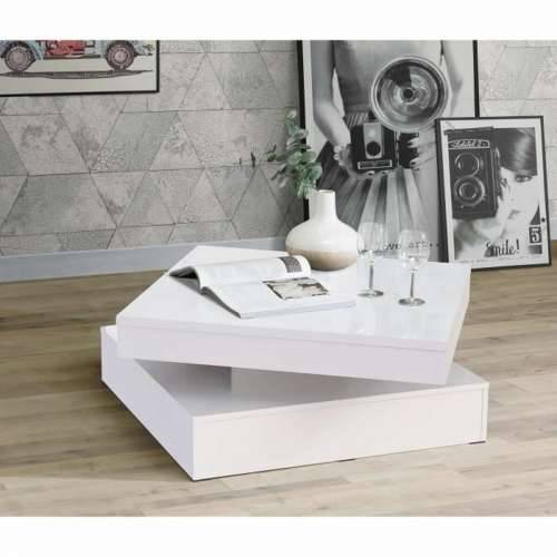 Stolić za dnevni boravak Bijela 78 x 78 x 36 cm Cijena