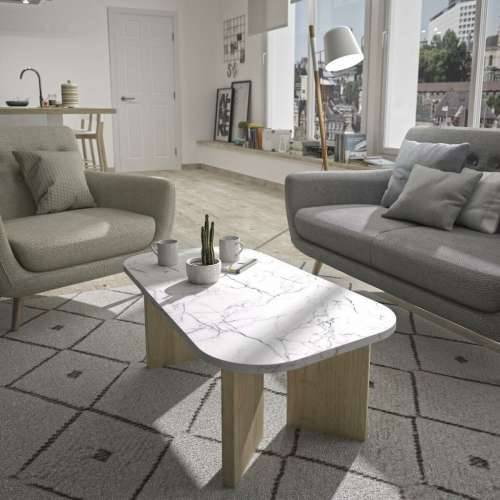 Stolić za dnevni boravak Bijela 105 x 58 x 39 cm Cijena