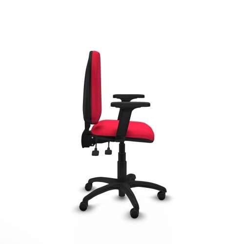 Uredska stolica Piqueras y Crespo Aýna AS bali rojo brazos 2D base poliamida ruedas autofrenantes 50mm Crvena Cijena