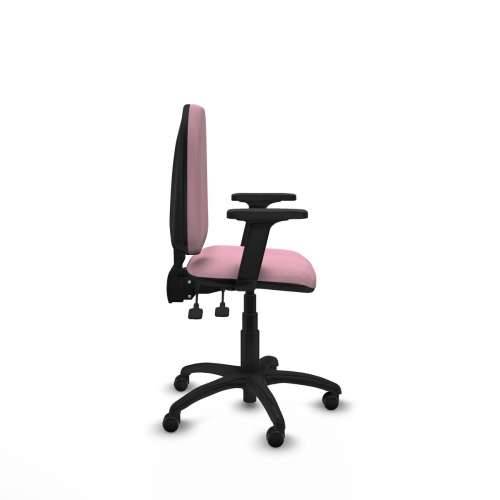 Uredska stolica Piqueras y Crespo Aýna AS bali rosa brazos 2D base poliamida ruedas autofrenantes 50mm Roza Cijena