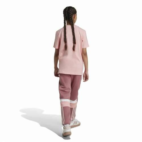 Dlhé športové nohavice Adidas Tiberio 3-Stripes Colorblock Roza Cijena