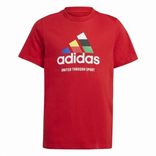 Unisex Majica Kratkih Rukava Adidas Tiro Nations Pack Graphic Crvena Cijena