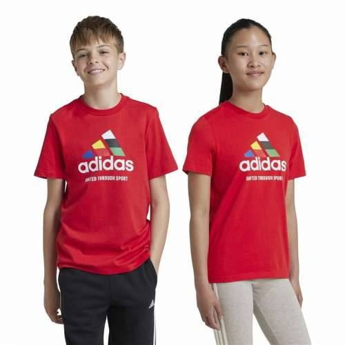 Unisex Majica Kratkih Rukava Adidas Tiro Nations Pack Graphic Crvena Cijena