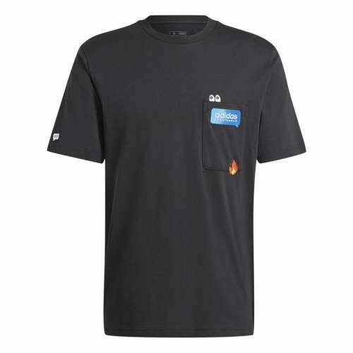 Muška Majica Kratkih Rukava Adidas Remoji Pocket Graphic Crna Cijena