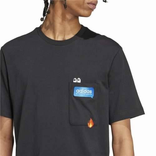 Muška Majica Kratkih Rukava Adidas Remoji Pocket Graphic Crna Cijena