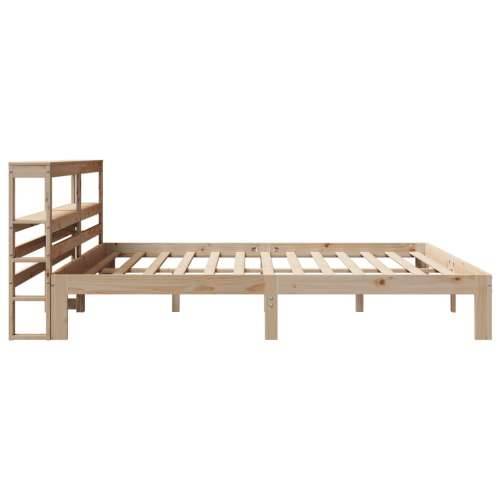 Okvir kreveta s uzglavljem 200 x 200 cm od masivne borovine - Prirodna 200 x 200 cm Cijena