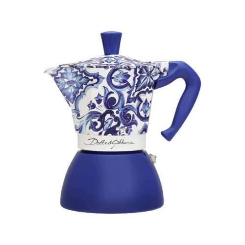 Talijanska Moka za Kavu Bialetti D&G BLU MEDI 6T Plava Aluminij 6 Šalice Cijena