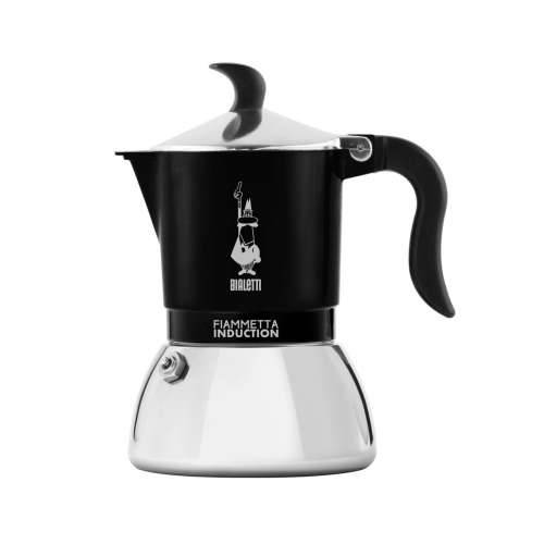 Talijanska Moka za Kavu Bialetti FIAMMETTA INDUCT Crna Aluminij 4 Tasītes Cijena