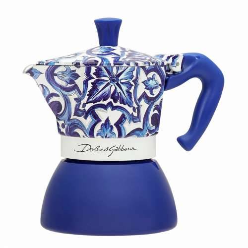 Talijanska Moka za Kavu Bialetti D&G BLU MEDI 4T Plava Nehrđajući Čelik 4 Tasītes Cijena