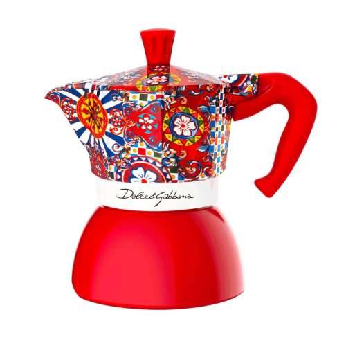 Talijanska Moka za Kavu Bialetti D&G RED 4T Crvena Nehrđajući Čelik 4 Tasītes Cijena