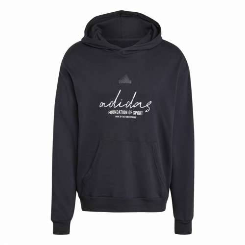 Muška Majica s Kapuljačom Adidas Brand Love French Terry Crna Cijena