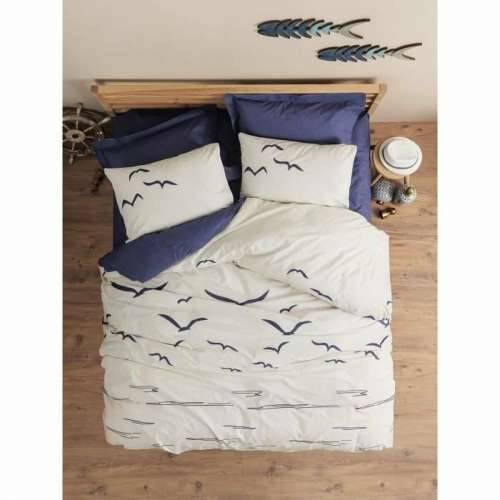 Set pokrivača za poplun Plava Bijela 220 x 240 cm Cijena