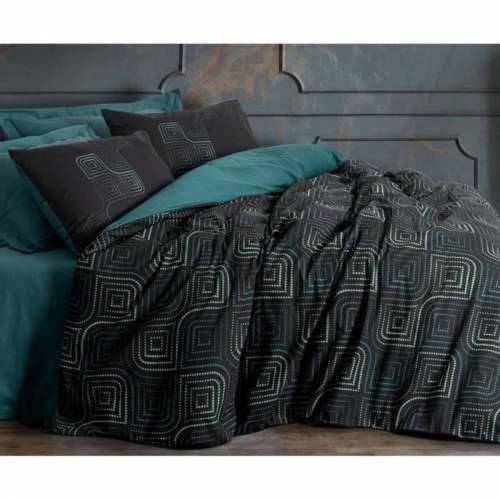 Set pokrivača za poplun Crna 220 x 240 cm Cijena