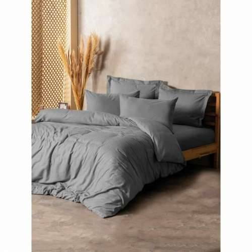 Set pokrivača za poplun Siva 220 x 240 cm Cijena