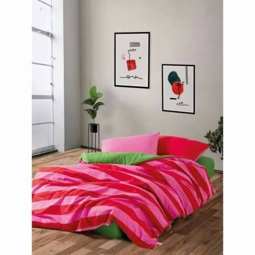 Set pokrivača za poplun Crvena Roza 220 x 240 cm Cijena