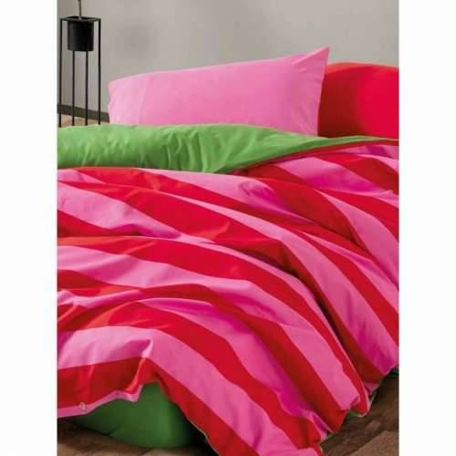 Set pokrivača za poplun Crvena Roza 220 x 240 cm Cijena