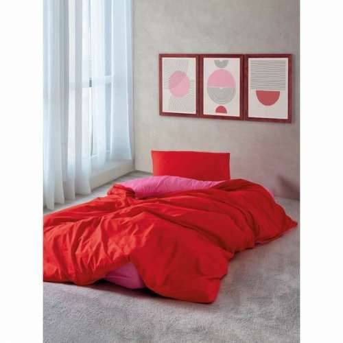 Set pokrivača za poplun Crvena Roza 220 x 240 cm Cijena