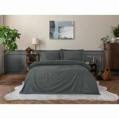 Set pokrivača za poplun Siva 220 x 240 cm Cijena