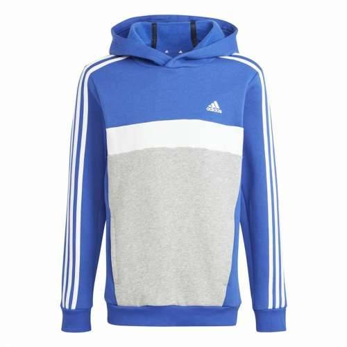 Dječja Majica s Kapuljačom Adidas 3S Tib Fl Hd Plava Siva Cijena