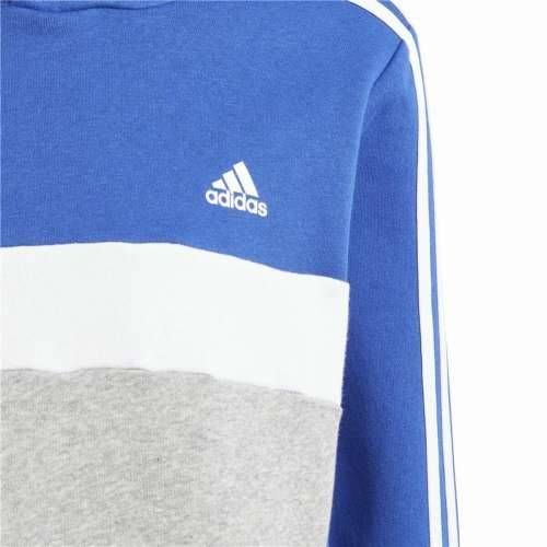 Dječja Majica s Kapuljačom Adidas 3S Tib Fl Hd Plava Siva Cijena