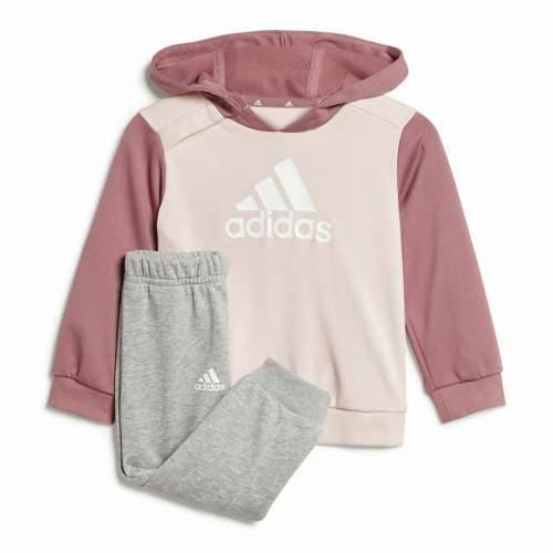 Dječja Trenirka Adidas Essentials Colorblock Siva Roza Cijena