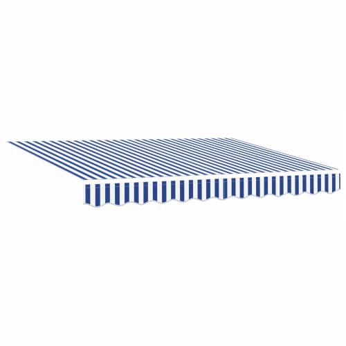 Manualna Retraktabilna Tenda Plava i Bijela 300x250 cm Cijena