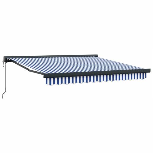Automatska uvlačiva tenda plavo-bijela 300x250 cm Cijena