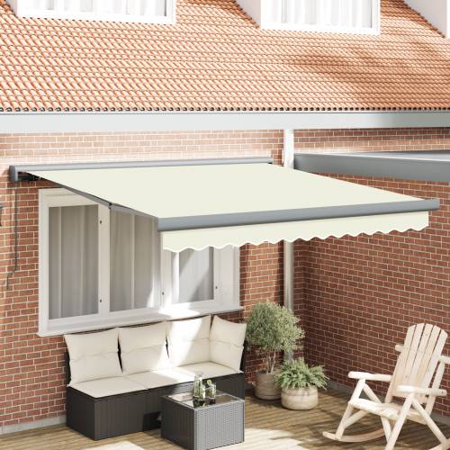 Ručno uvlačiva tenda krem 300x250 cm Cijena