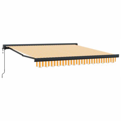 Automatska uvlačiva tenda žuta i bijela 300x250 cm Cijena