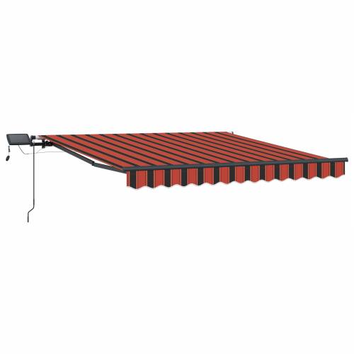 Ručna uvlačiva tenda s LED narančasta i smeđa 300x250 cm Cijena
