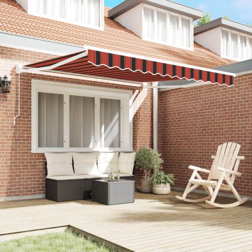 Ručna uvlakača tenda Narandžasta i smeđa 300x250 cm Cijena