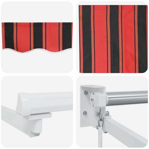 Ručna uvlakača tenda Narandžasta i smeđa 300x250 cm Cijena