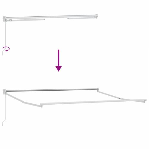 ručno uvlačiva tenda Multicolor pruga 300x250 cm Cijena