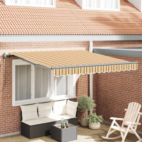 Automatska uvlačiva tenda šarenih pruga 300x250 cm Cijena