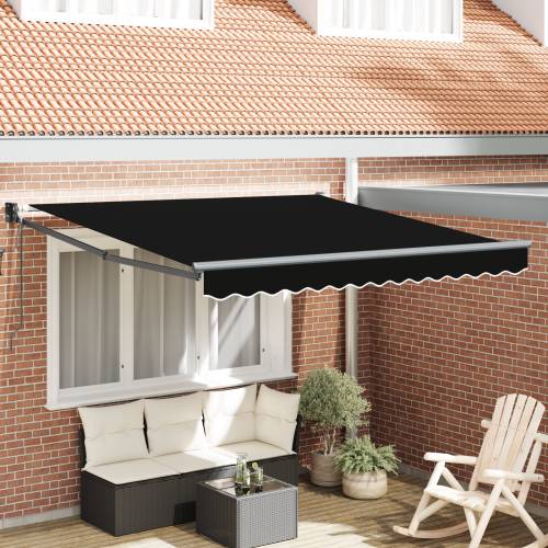 Automatska uvlačiva tenda crna 300x250 cm Cijena