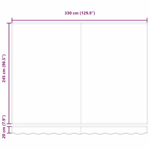 Ručno uvlačivo sjenilo s LED-om narančaste i smeđe boje 350x250 cm Cijena