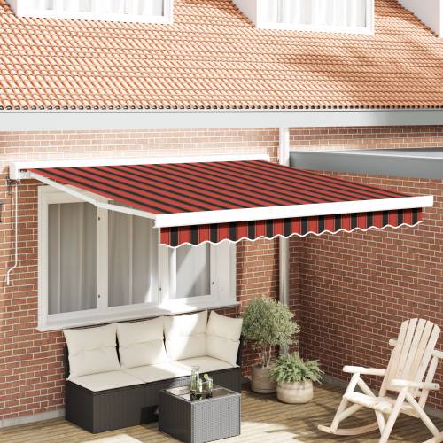 Automatska Retraktabilna Tenda Narančasta i Smeđa 350x250 cm Cijena