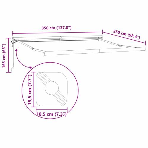 Automatska Retraktabilna Tenda Narančasta i Smeđa 350x250 cm Cijena