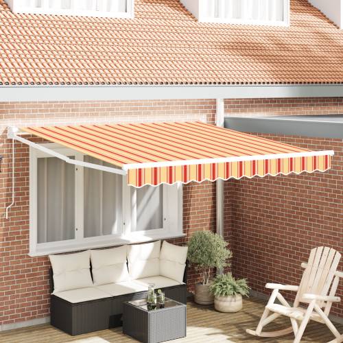 Ručna uvlakaća tenda žuta i narančasta 350x250 cm Cijena