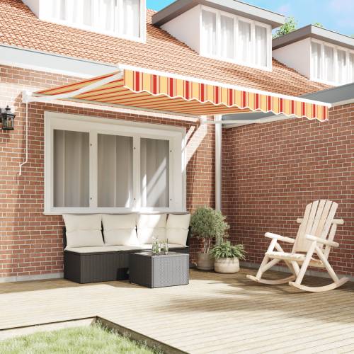 Ručna uvlakaća tenda žuta i narančasta 350x250 cm Cijena