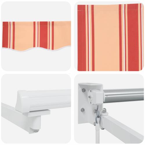 Ručna uvlakaća tenda žuta i narančasta 350x250 cm Cijena