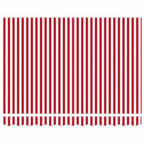 Automatska uvlačiva tenda crveno-bijela pruga 350x250 cm Cijena