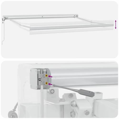 Automatska uvlačiva tenda crveno-bijela pruga 350x250 cm Cijena