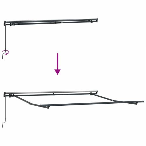 Ručno uvlačiva tenda u više boja 350x250 cm Cijena
