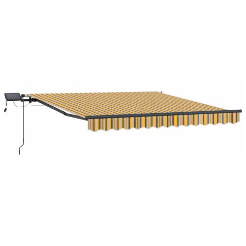 Ručno uvlačiva tenda s LED višebojnim trakama 350x250 cm Cijena