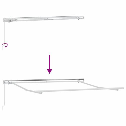 ručna uvlačiva tenda Bež 350x250 cm Cijena